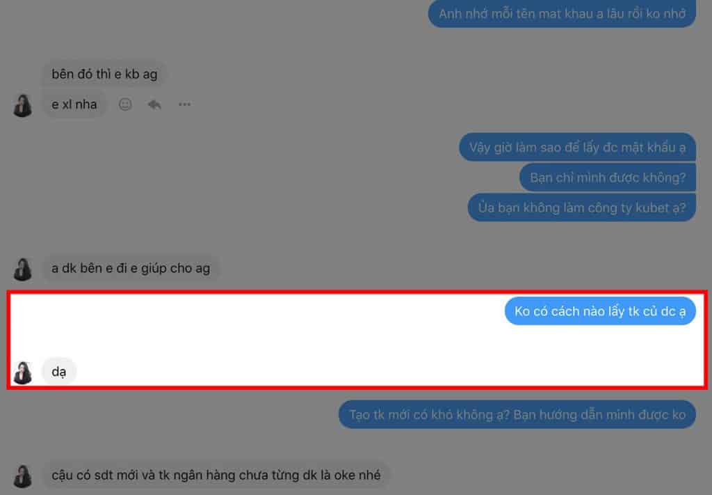 giả mạo hỗ trợ viên kubet, giả mạo cskh kubet, giả mạo hỗ trợ khách hàng kubet