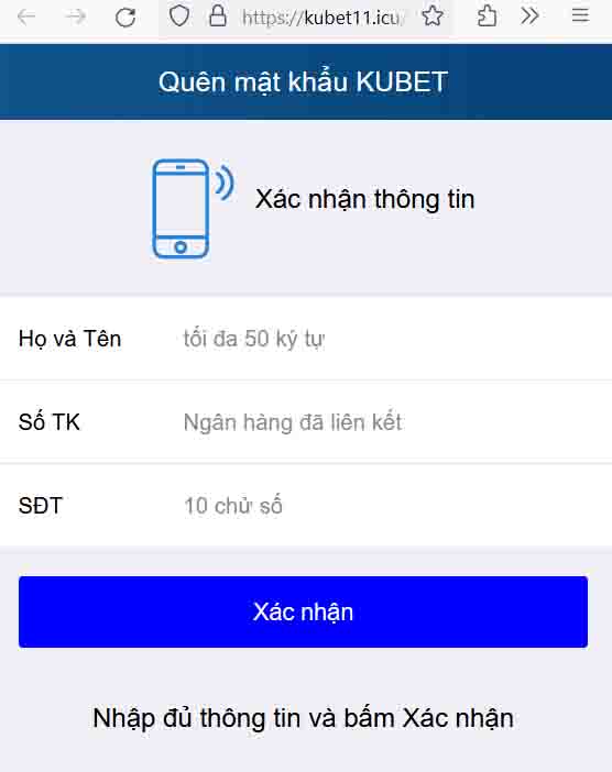Khi Bạn Quên Tài Khoản Kubet