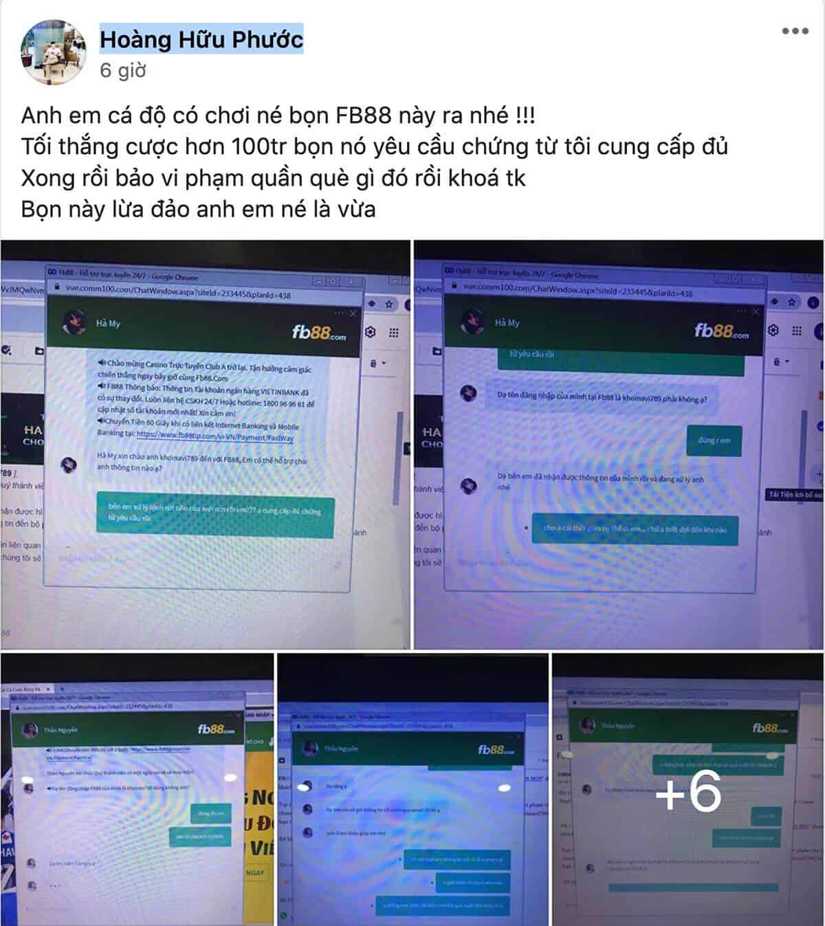 fb88 lừa đảo, nhà cái fb88 bị tố lừa đảo 