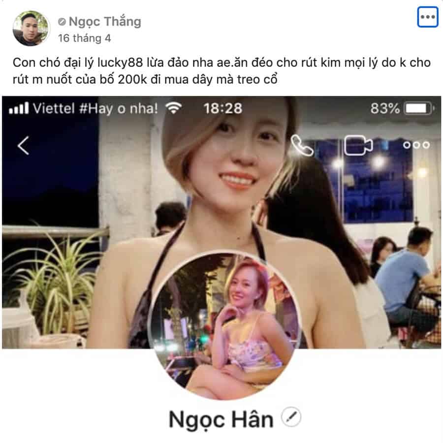 lucky88 nhà cái lừa đảo