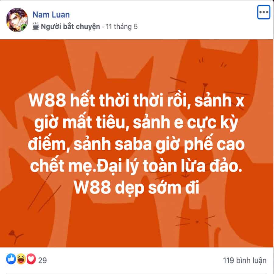 w88 lừa đảo