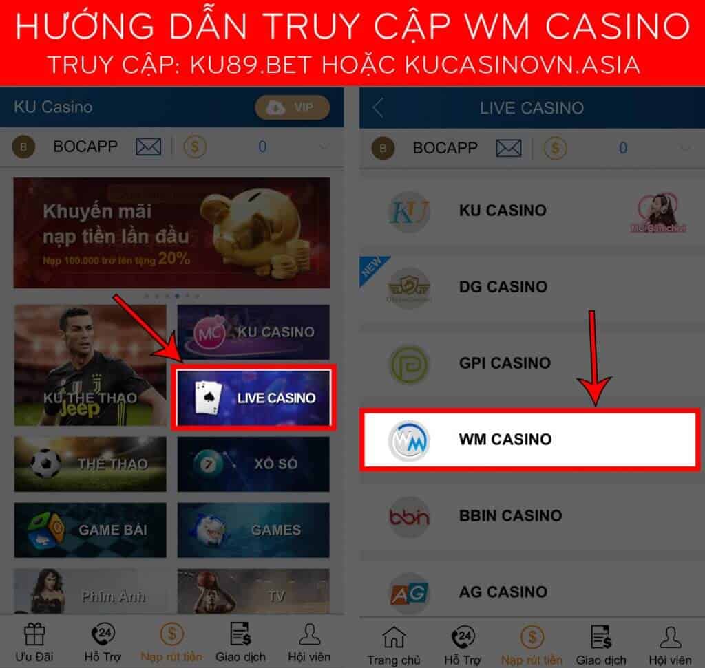 wm casino, sảnh wm casino, live casino