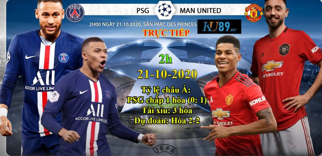 soi kèo 21-10-2020 psg vs mu