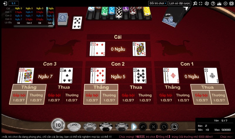 Chơi bài trong Kucasino