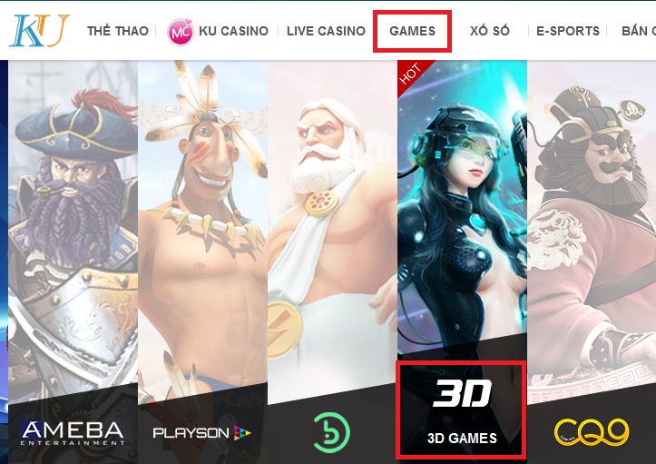 Trò chơi 3D game kubet