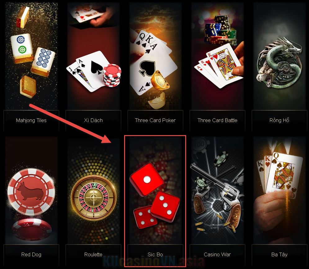 vào trò chơi sicbo 3d