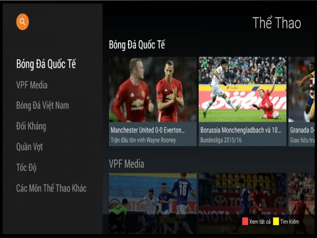 FPT Play thi đấu tất cả các giải đấu lớn nhỏ trong và ngoài nước Trực tiếp bóng đá fpt play