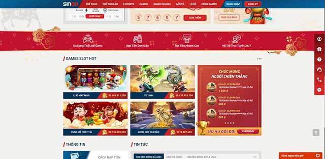 giao diện nhà cái sin88