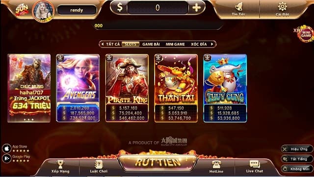 trò chơi slot sunwin pro