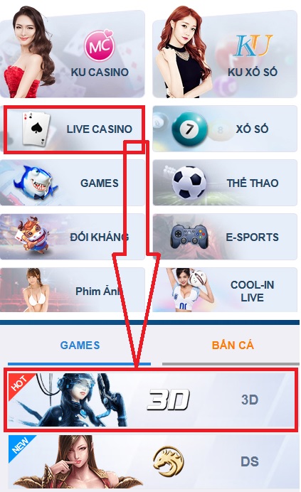 cách vào 3d game kiềm tiền online