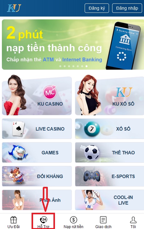 mở khóa kubet nhờ hỗ trợ bước 1