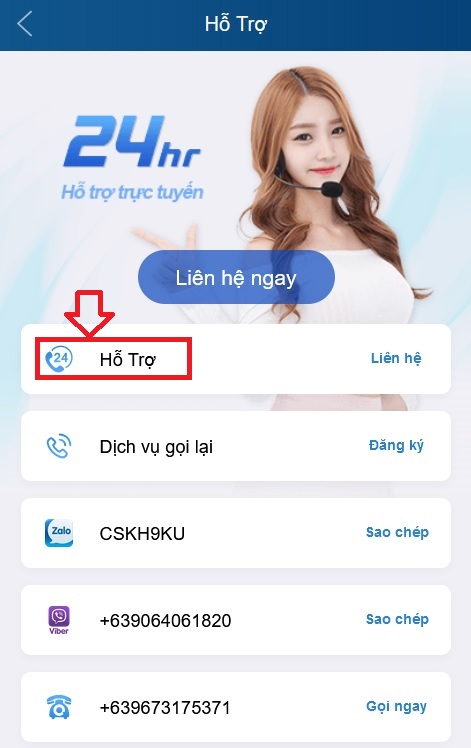 mở khóa kubet nhờ hỗ trợ bước 2