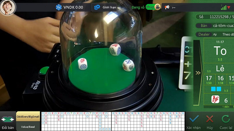 thiết bị lắc bầu cua tôm cá của WM