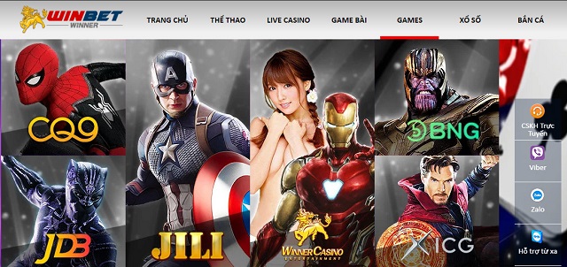 game trò chơi Wbet