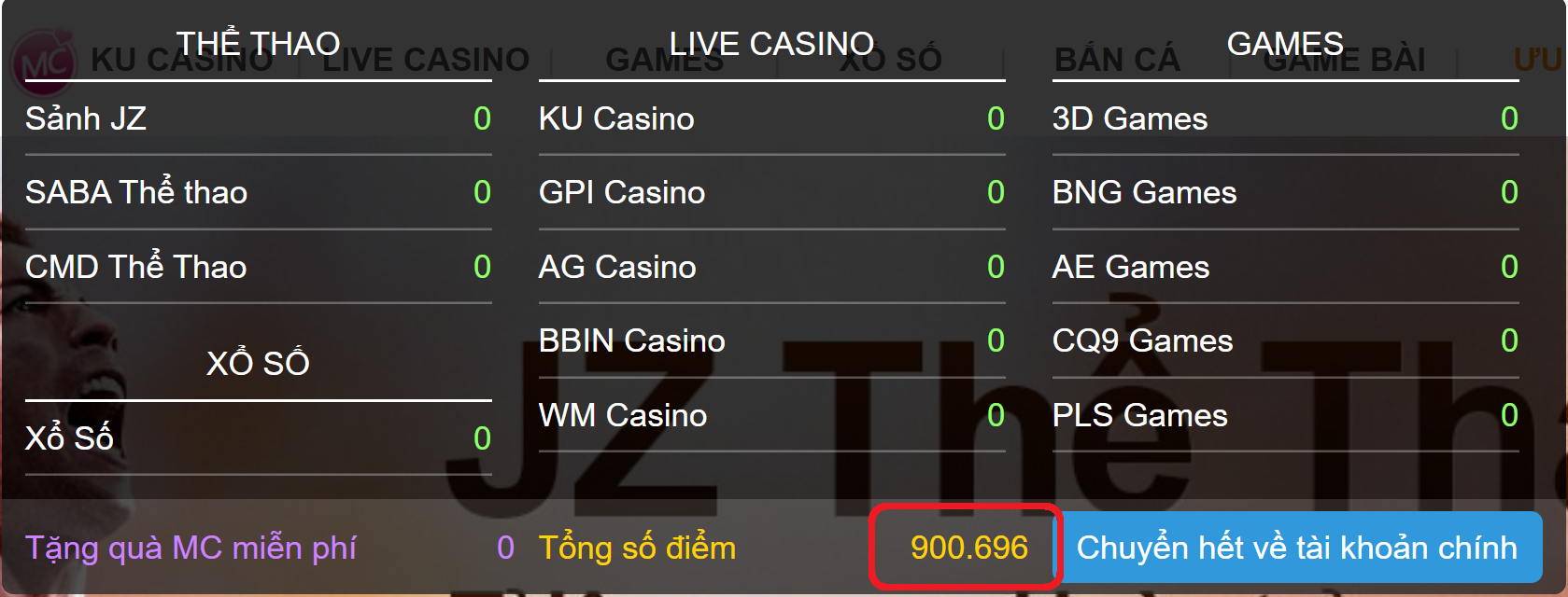 Chơi game đánh bài trực tuyến Kubet rút tiền thật từ Vietcombank