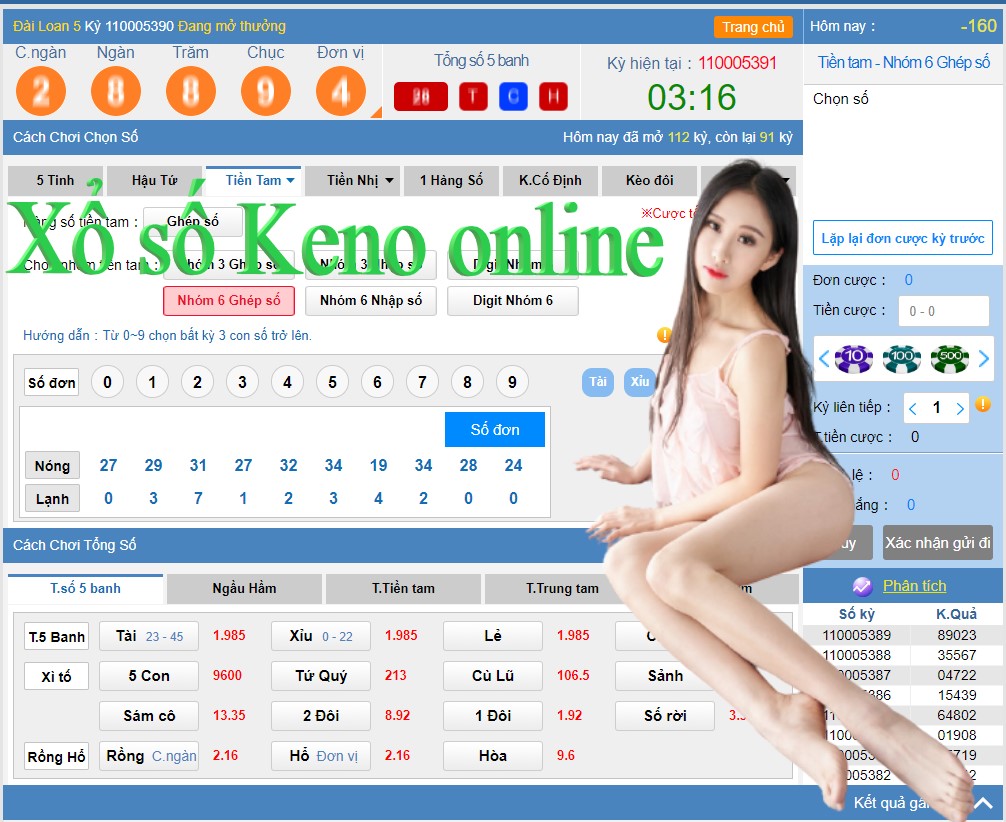 xổ số keno online