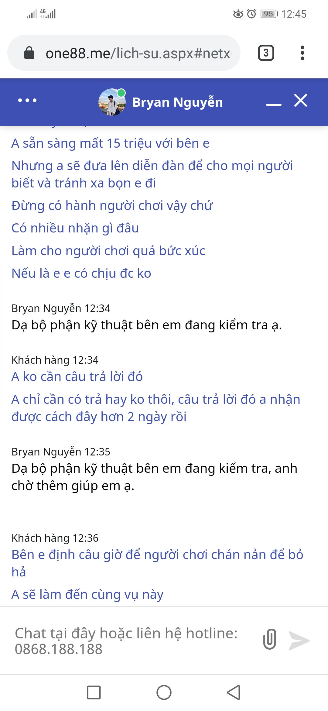 Chứng chỉ hỗ trợ trò chuyện ONE88 2