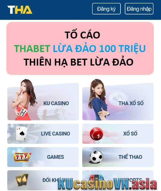 phốt thabet lừa đảo
