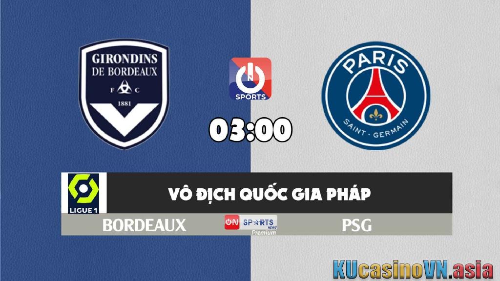 Soi kèo Bordeaux - PSG