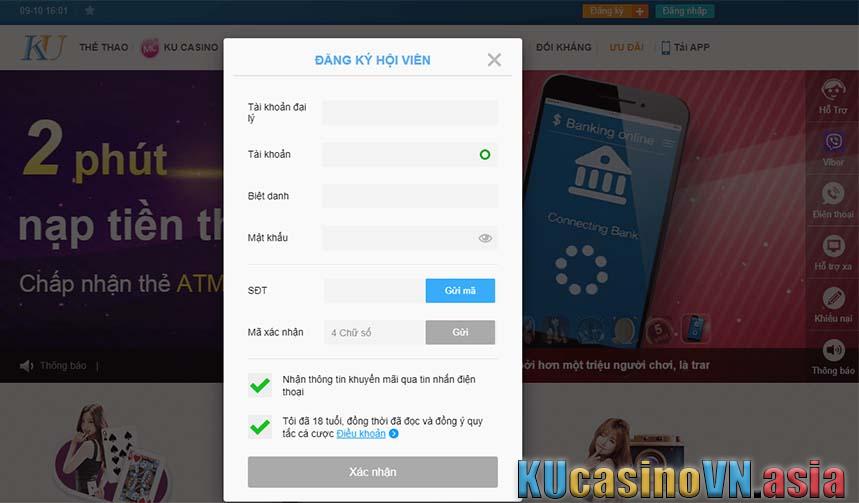 đăng ký tk kubet trên PC