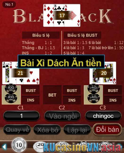 game bài xì dách ăn tiền kubet