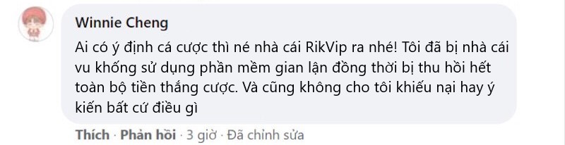 lừa đảo rikvip