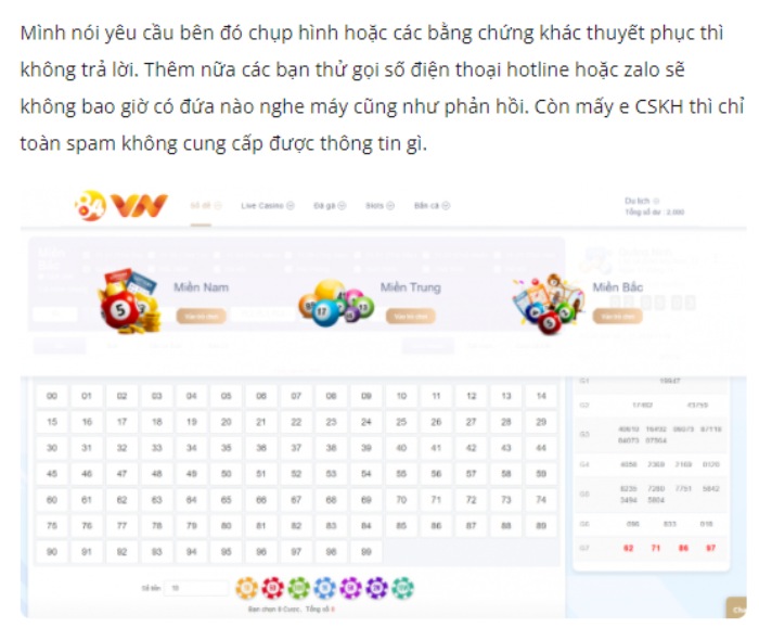 84VN lừa đảo