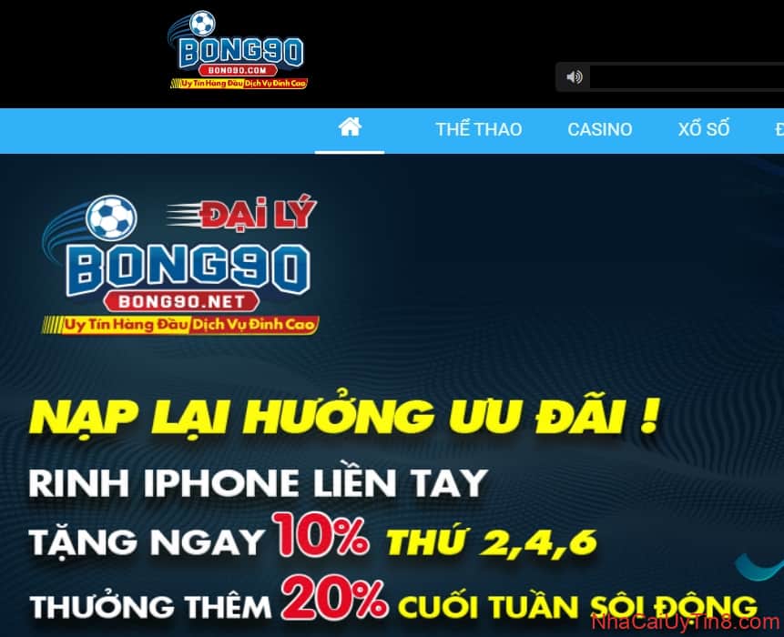 Nhà cái uy tín Bong90