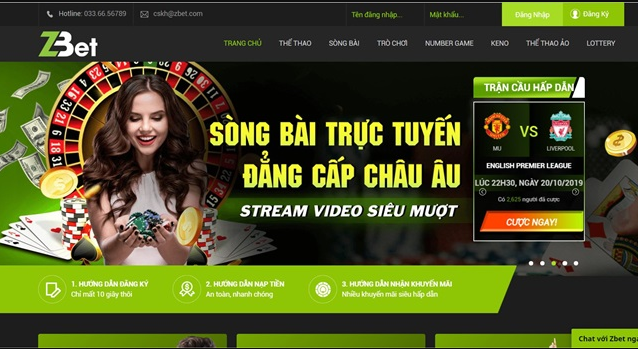 Zbet mặc định cho cờ bạc