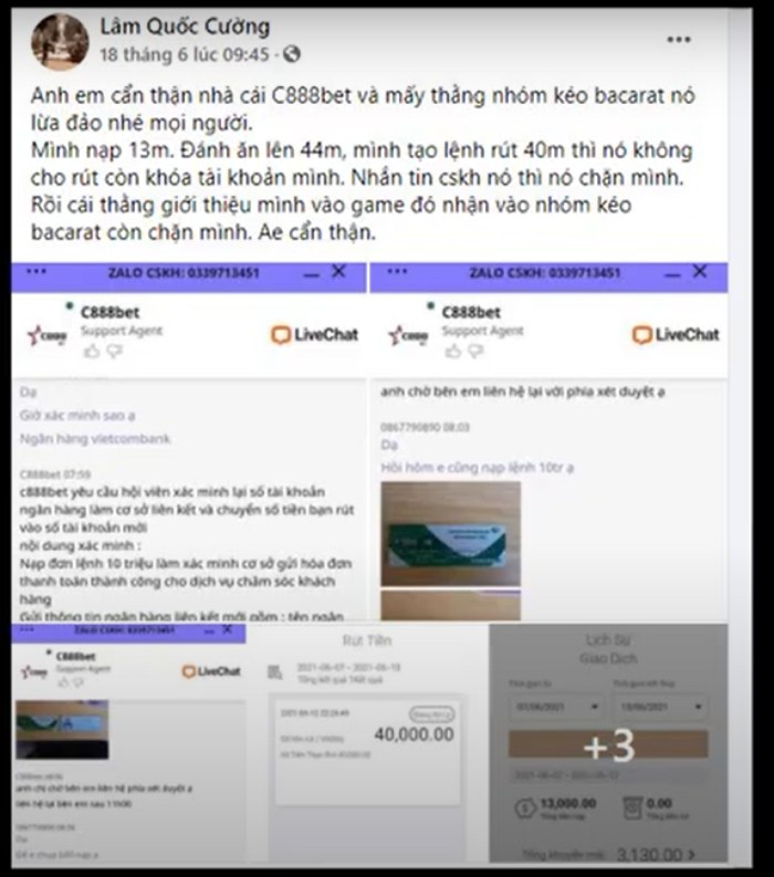 C888Bet Lừa đảo