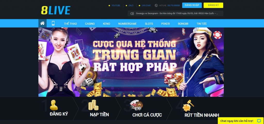 Đặt cược 8live