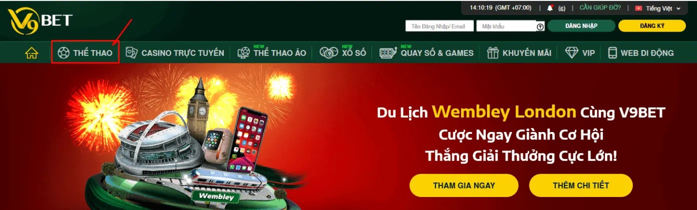 truy cập kèo v9bet