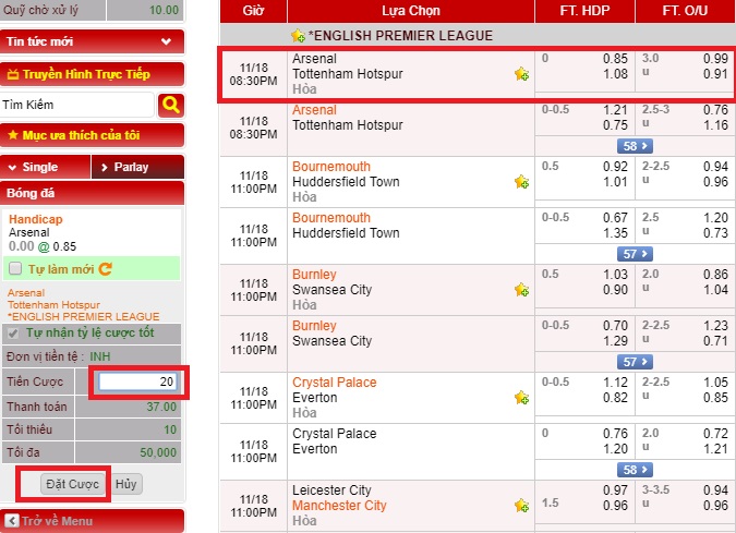  Cược sòng bạc 138bet