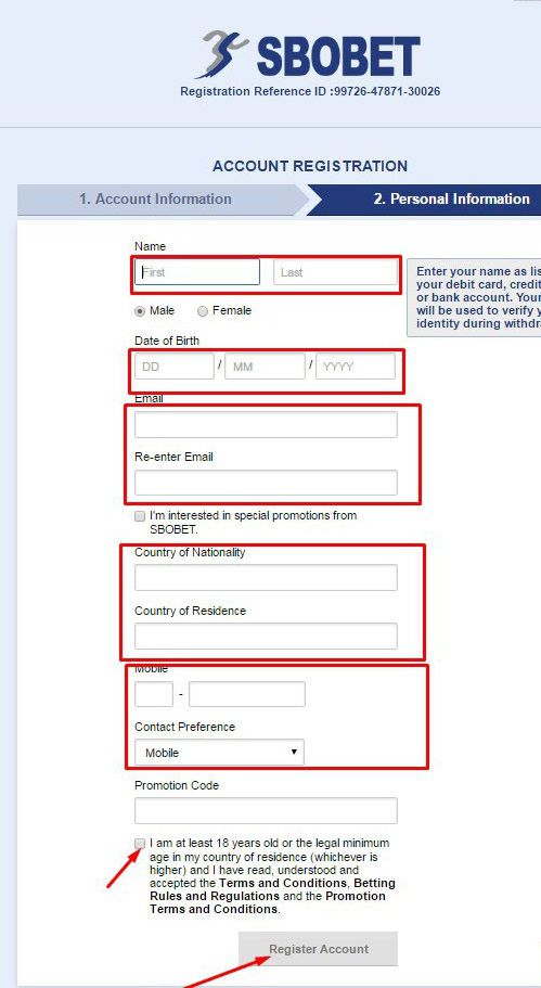 Hướng dẫn đăng ký tài khoản sbobet cho người mới bắt đầu
