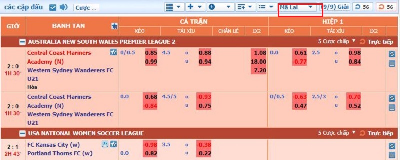 Hướng dẫn chi tiết cá độ bóng đá trên cmd368