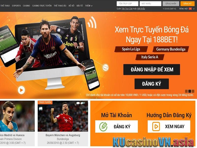 gửi tiền tại sòng bạc 188bet