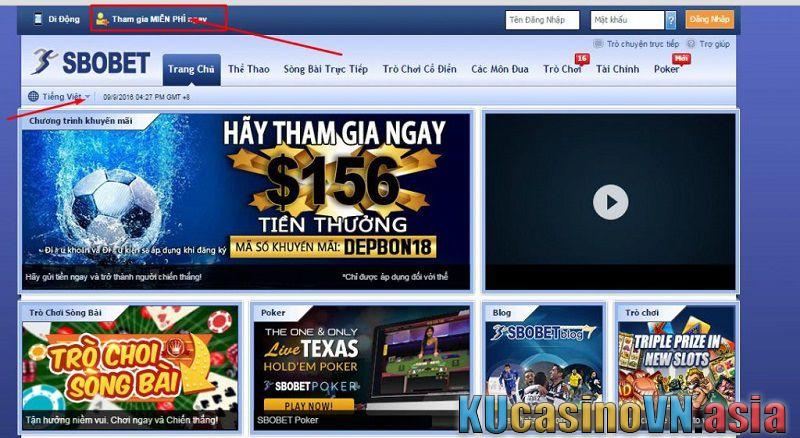 đăng ký tài khoản SBOBET