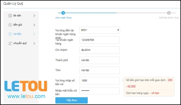 cung cấp thông tin đầu ra letou