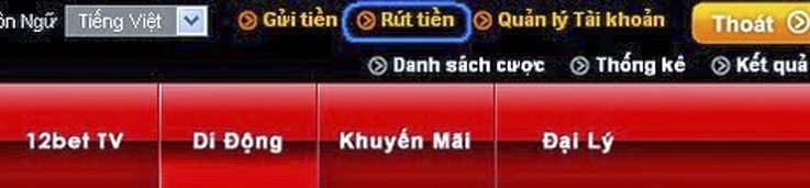 hướng dẫn rút tiền 12bet chi tiết