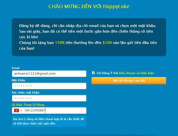 cung cấp thông tin đăng ký