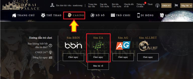 Cách chơi baccarat tại sòng bạc Dubai.