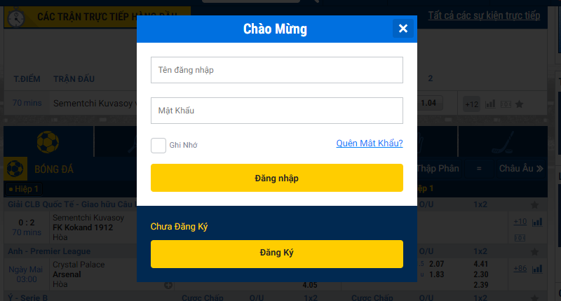 Hướng dẫn Đăng nhập Nextbet