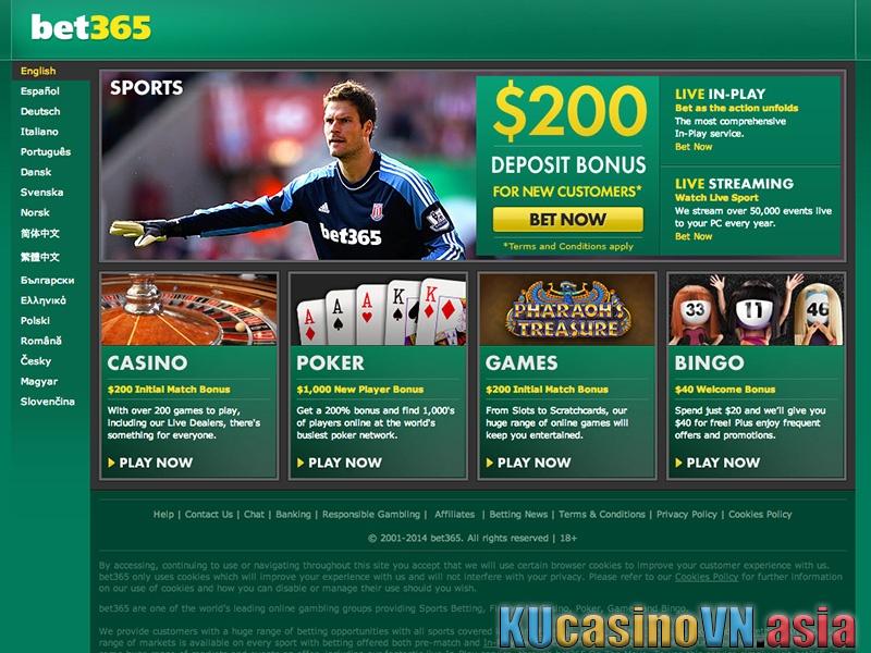 Khuyến mãi tại Bet365