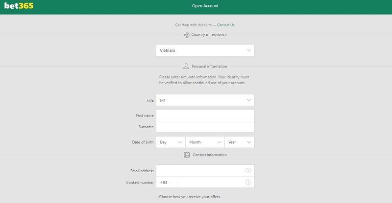 tạo tài khoản cá độ bóng đá bet365