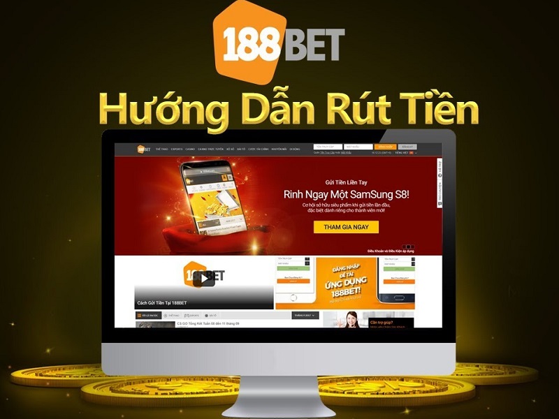 Hướng dẫn rút tiền tại sòng bài 188bet