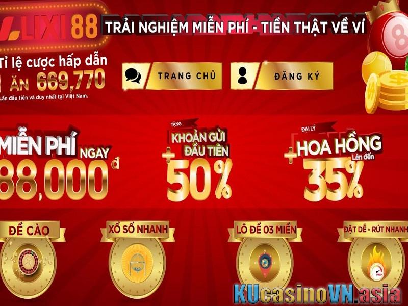 rút tiền tại nhà cái Lixi88