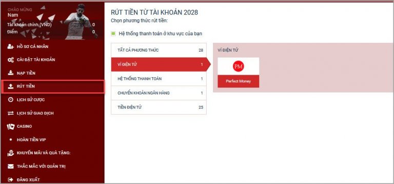 hướng dẫn chi tiết cách rút tiền oppabet
