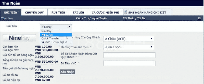 Chọn ngân hàng bạn muốn gửi tiền