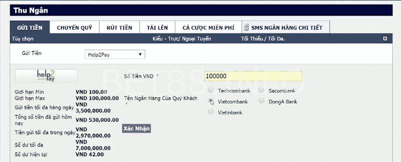 gửi tiền