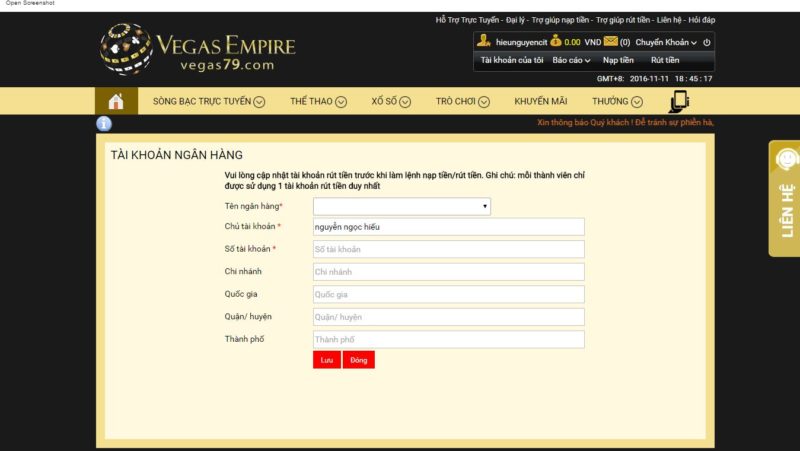 hướng dẫn rút tiền từ casino vegas cho người mới bắt đầu